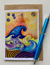 Load image into Gallery viewer, "Making Waves" 6 Pack Mermaid Greeting Cards