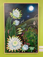 Load image into Gallery viewer, "Night Queen & the Dog Star" Acrylic painting