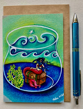 Load image into Gallery viewer, "Making Waves" 6 Pack Mermaid Greeting Cards