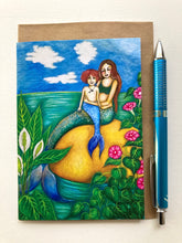 Load image into Gallery viewer, "Treasure" 6 Pack Mermaid Greeting Cards