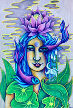 Load image into Gallery viewer, "Pisces Dreaming" Coloured Pencil Drawing