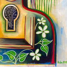 Load image into Gallery viewer, "Scarlet III" - acrylic painting on paper