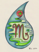 Load image into Gallery viewer, "Scorpio Water Element" Drawing