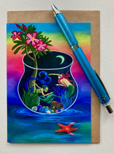 Load image into Gallery viewer, "Song to the Siren" 4 Pack Mermaid Greeting Cards