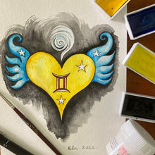 Load image into Gallery viewer, "Gemini Heartwings"