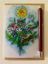 Load image into Gallery viewer, "Wildflowers with Nymphs" Greeting Card (earlier print edition)