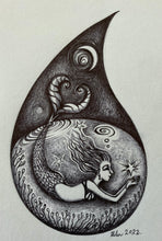 Load image into Gallery viewer, "Mermaid in Raindrop"