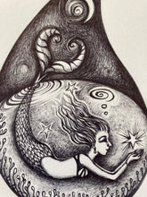 Load image into Gallery viewer, "Mermaid in Raindrop"