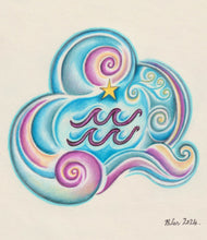 Load image into Gallery viewer, "Aquarius Air Element" Drawing

