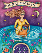 Load image into Gallery viewer, "Aquarius" drawing
