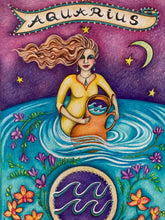 Load image into Gallery viewer, "Aquarius" drawing
