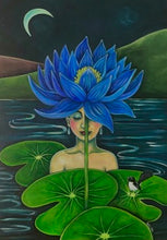 Load image into Gallery viewer, "Blue Lotus" Greeting Card

