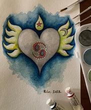 Load image into Gallery viewer, &quot;Cancer Heartwings&quot;
