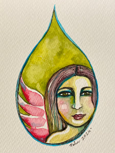 "Elizabeth - Watercolour Angel"