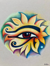Load image into Gallery viewer, "Eye of Ra" Coloured Pencil Drawing
