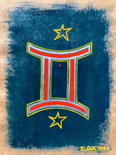 Load image into Gallery viewer, "Gemini Glyph" Acrylic on paper
