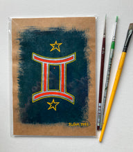 Load image into Gallery viewer, "Gemini Glyph" Acrylic on paper
