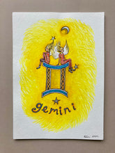 Load image into Gallery viewer, "Gemini Sassy Twins" Watercolour
