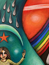 Load image into Gallery viewer, "Here &amp; Now II" Framed Acrylic painting
