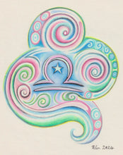 Load image into Gallery viewer, "Libra Air Element" Drawing
