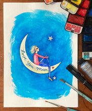 Load image into Gallery viewer, "Love You Mum" Watercolour
