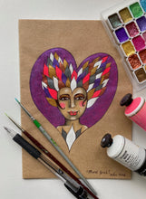 Load image into Gallery viewer, "Mardi Gras" Watercolour painting
