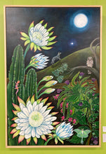 Load image into Gallery viewer, "Night Queen &amp; the Dog Star" Acrylic painting
