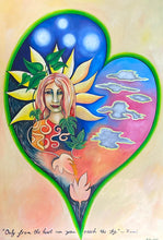 Load image into Gallery viewer, "Only From the Heart" Acrylic painting
