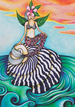 Load image into Gallery viewer, "Periwinkle Mermaid" Greeting Card
