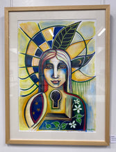 Load image into Gallery viewer, "Scarlet III" - acrylic painting on paper
