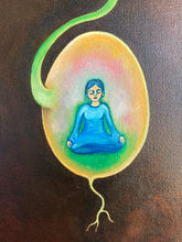 Load image into Gallery viewer, "Seed" framed oil painting
