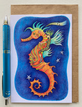 Load image into Gallery viewer, "Sweet Seahorse" 4 Pack Greeting Cards
