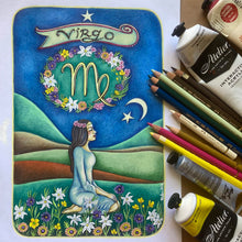 Load image into Gallery viewer, "Virgo" drawing
