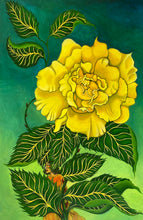 Load image into Gallery viewer, "Yellow Rose Fairy" Acrylic painting
