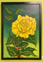 Load image into Gallery viewer, "Yellow Rose Fairy" Acrylic painting
