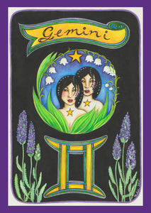 "Gemini" Greeting Card