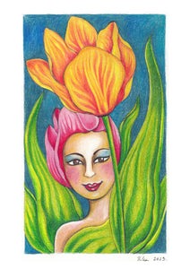 "Miss Tulip" Fine Art Print