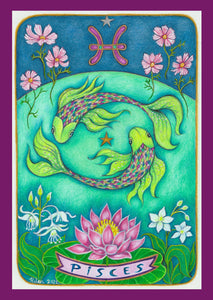 "Pisces" Greeting Card