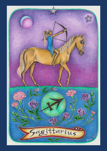 "Sagittarius" Greeting Card