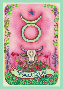 "Taurus" Greeting Card