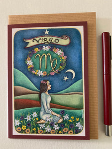 "Virgo" Greeting Card