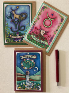 "Zodiac Greeting Card Set" 12 pack