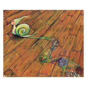 "Snail Crossing the Floor" Fine Art Print
