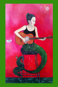 "While My Guitar Gently Weeps" Greeting Card
